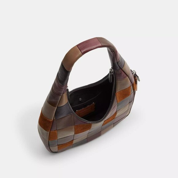 NWT Coachtopia Alter/Ego Crescent Shoulder Bag Upcrafted Suede and  Leather - Picture 3 of 11